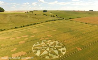 aerial of Hackpen Hill from ccc