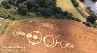 aerial of Roydon from ccc