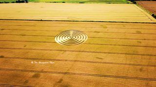 aerial of Winterbourne Bassett