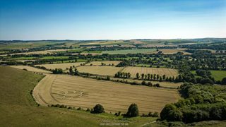 aerial of Norton Bavant from ccc