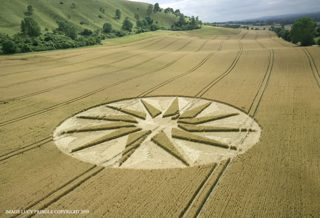 aerial of Westbury White Horse from ccc