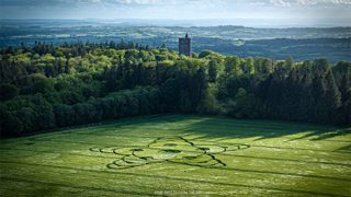 aerial of South Brewham from ccc