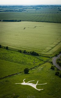 aerial of Hackpen Hill from ccc