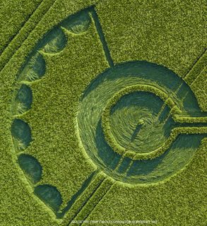 aerial of Alton Barnes