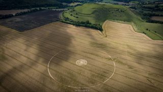 aerial of Cley Hill from ccc