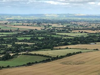 ground of Westbury White Horse from ccc