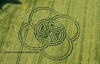 aerial of Blandford Forum
