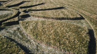aerial of Barbury Castle from ccc