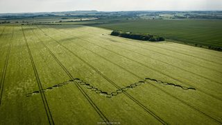 aerial of Hackpen Hill from ccc