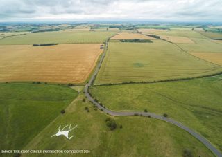 aerial of Hackpen Hill