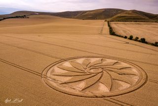 aerial of Clifford's Hill from ccc