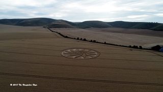 aerial of Clifford's Hill from ccc