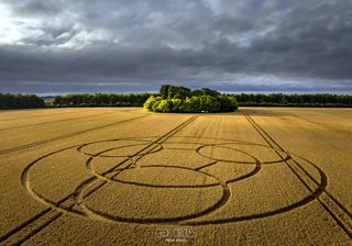 aerial of Wayland's Smithy