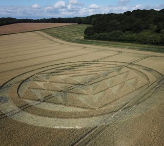 aerial of Tichborne from ccc