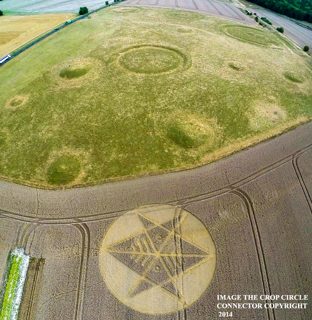 aerial of Ackling Dyke