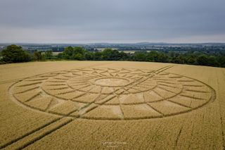 aerial of Woolstone from ccc