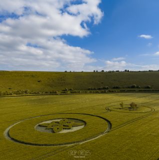 aerial of Sutton Veny from ccc