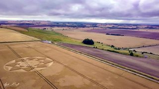 aerial of Hackpen Hill from ccc