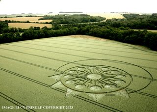 aerial of Owlesbury from ccc