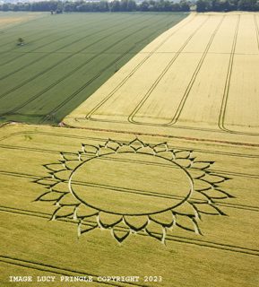 aerial of Potterne Hill from ccc