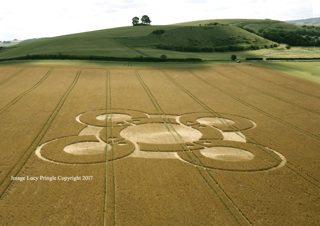 aerial of Battlesbury Hill from ccc