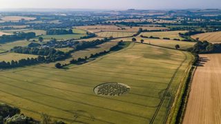 aerial of Martinsell Hill from ccc