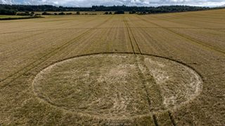 aerial of Cley Hill from ccc