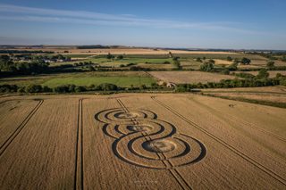 aerial of Bishops Cannings