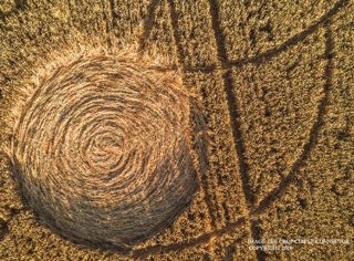 aerial of Muncombe Hill from ccc