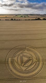 aerial of Preston Candover from ccc