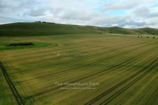 aerial of Stanton St Bernard from ccc