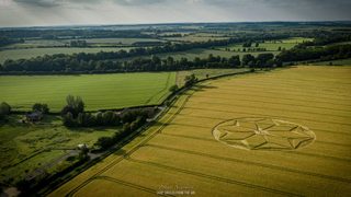 aerial of Tichborne from ccc
