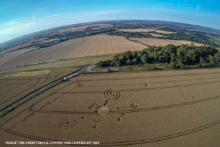 aerial of Roundway Hill from ccc