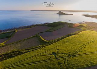 aerial of Venton Farm