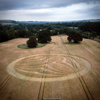 aerial of Bishopstrow from ccc