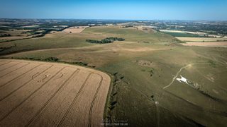 aerial of Milk Hill from ccc
