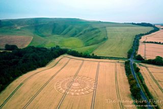 aerial of Woolstone from ccc