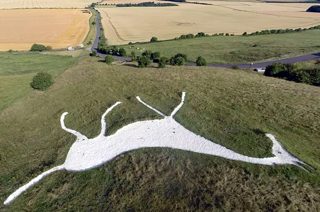 aerial of Hackpen Hill from ccc