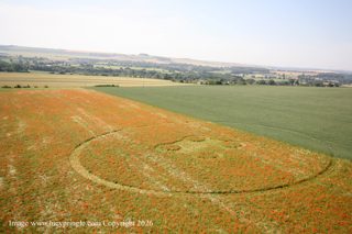 aerial of Etchilhampton Hill from ccc
