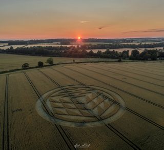 aerial of Tichborne from ccc