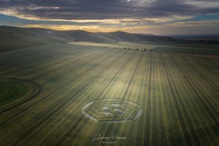 aerial of Stanton St Bernard