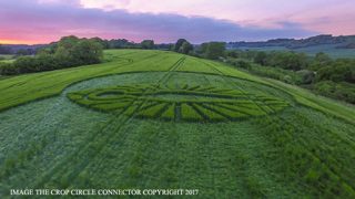 aerial of Cerne Abbas
