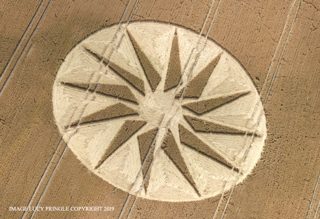 aerial of Westbury White Horse from ccc