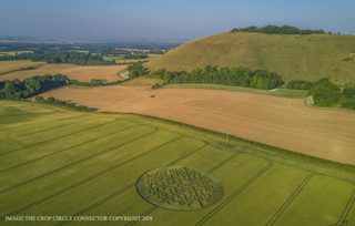 aerial of Martinsell Hill from ccc