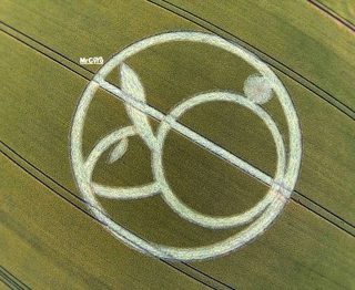 aerial of Alton Barnes