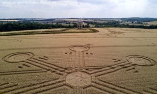 aerial of Harbury from ccc