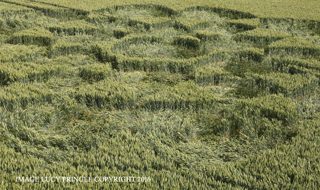 aerial of Chilcomb Down