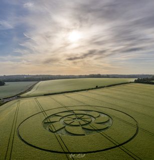 aerial of Owlesbury from ccc