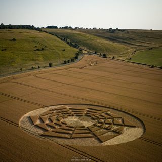 aerial of Barbury Castle from ccc