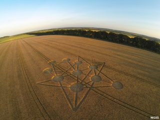 aerial of Badbury Rings